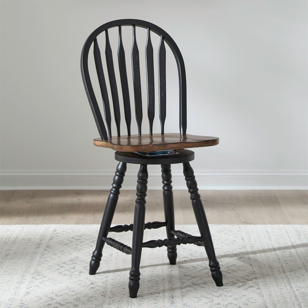 Carolina Crossing - Windsor Swivel Counter Chair Swivel Chairs by Liberty Furniture - Walls Furniture & Mattress