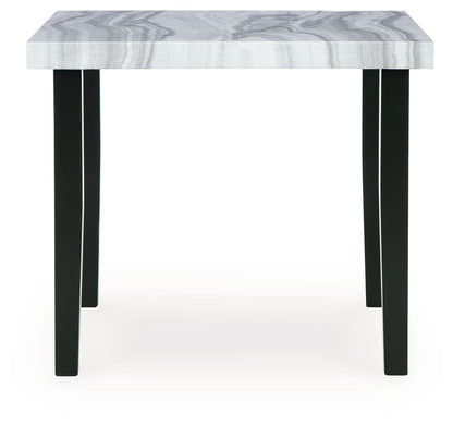 Mervannie - Square Dining Room Counter Table - Gray / Black Counter Tables by Signature Design by Ashley® - Walls Furniture & Mattress