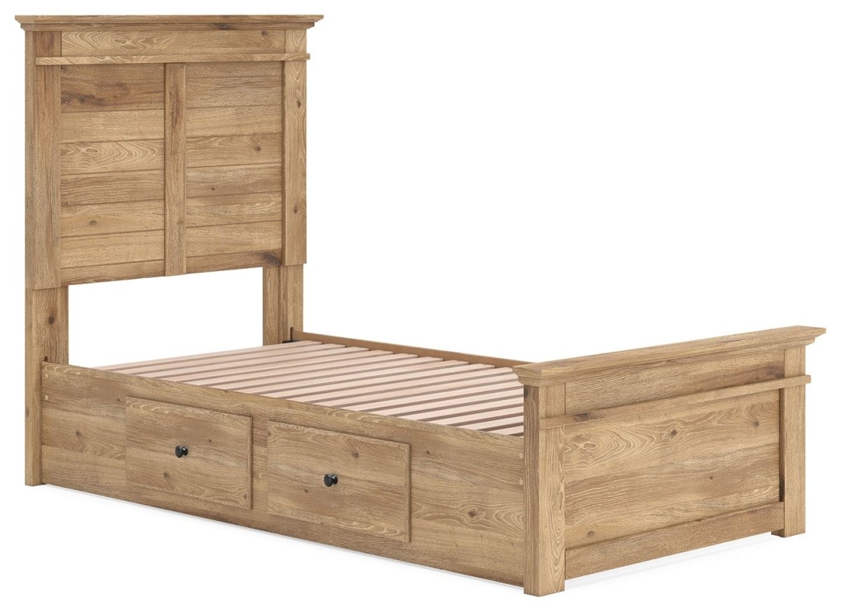 Makidern - Panel Storage Bed With Under Bed Storage Unit Storage Beds by Signature Design by Ashley® - Walls Furniture & Mattress