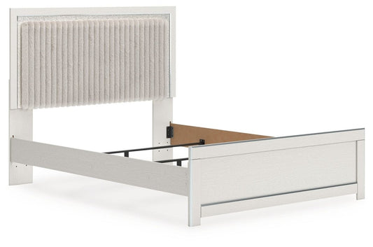 Zuraleus - Queen Upholstered Panel Bed - White Panel Beds by Signature Design by Ashley® - Walls Furniture & Mattress