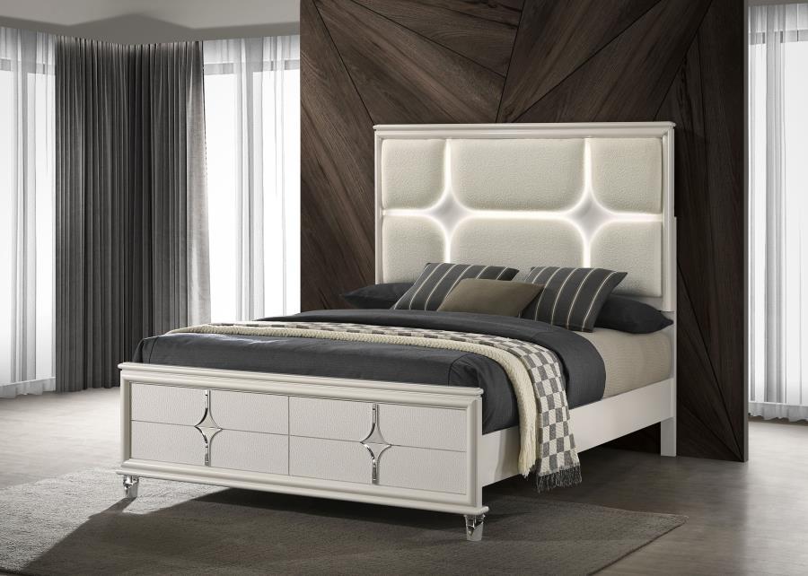 Olivia - Panel Bed LED Headboard Panel Beds by Coaster Fine Furniture - Walls Furniture & Mattress