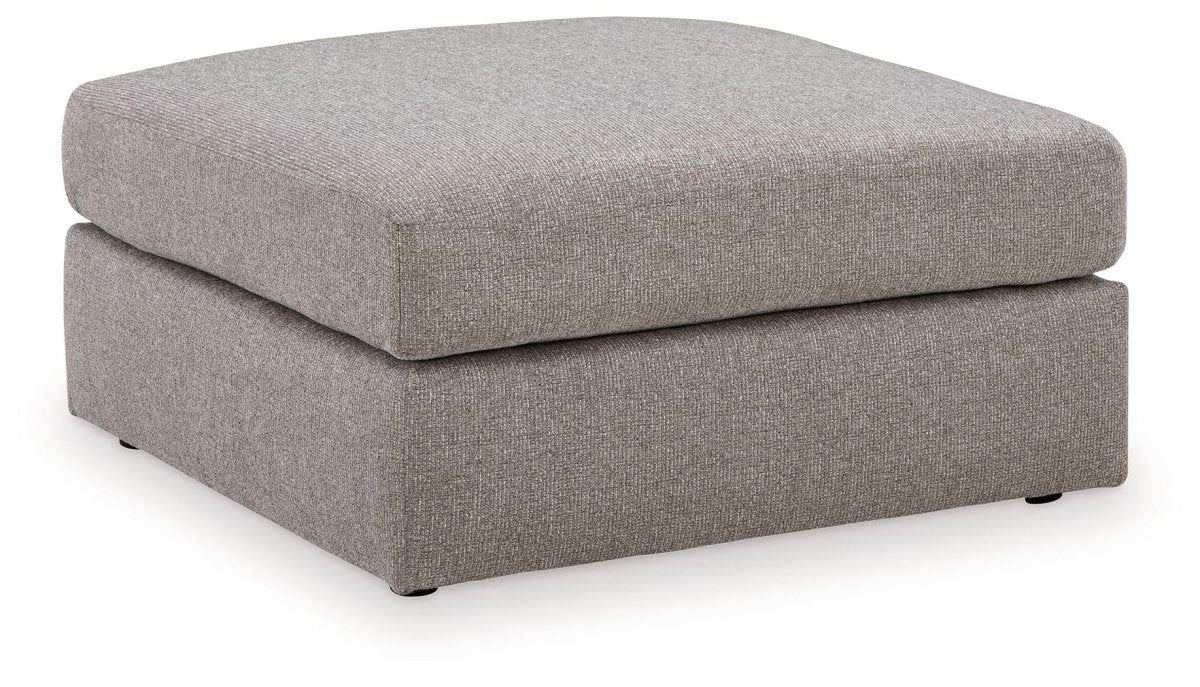 Lindon - Oversized Accent Ottoman - Smoke Accent Ottomans by Benchcraft® - Walls Furniture & Mattress