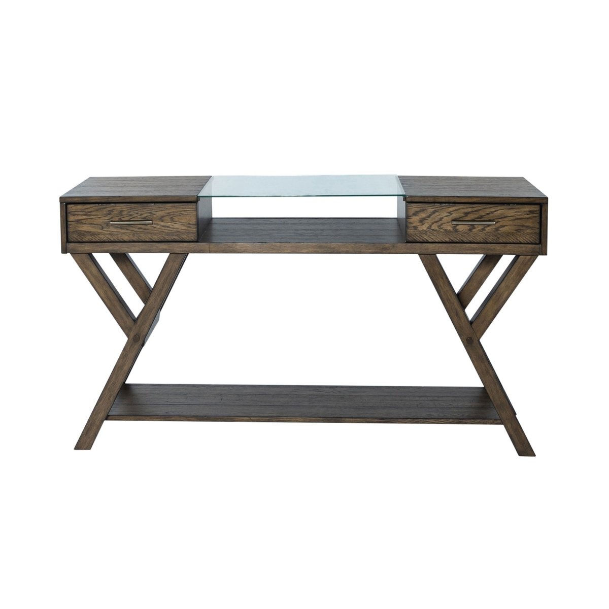 Lennox - Drawer Sofa Table - Dark Brown Sofa Tables by Liberty Furniture - Walls Furniture & Mattress