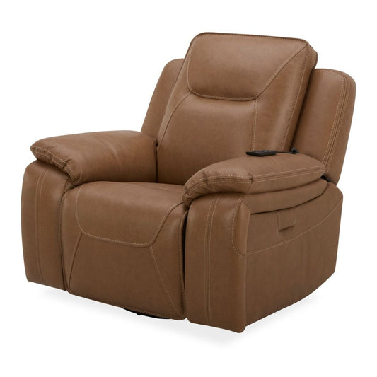 Callihan - Swivel Glider Recliner P3 - Brown Swivel Glider Chairs by Liberty Furniture - Walls Furniture & Mattress