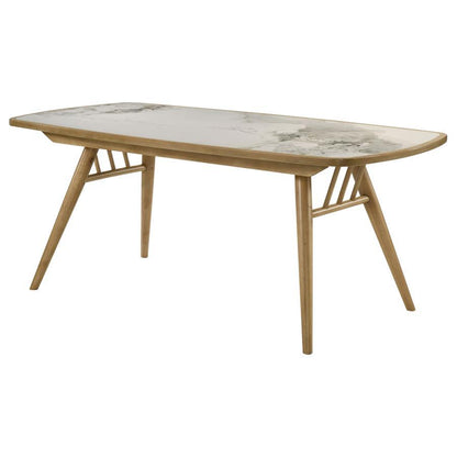 Croyden - 73" Rectangular Dining Table - Weathered Natural Dining Tables by Coaster Fine Furniture - Walls Furniture & Mattress
