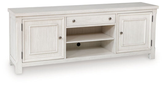 Robbinsdale - Antique White - Extra Large TV Stand TV Stands by Signature Design by Ashley® - Walls Furniture & Mattress