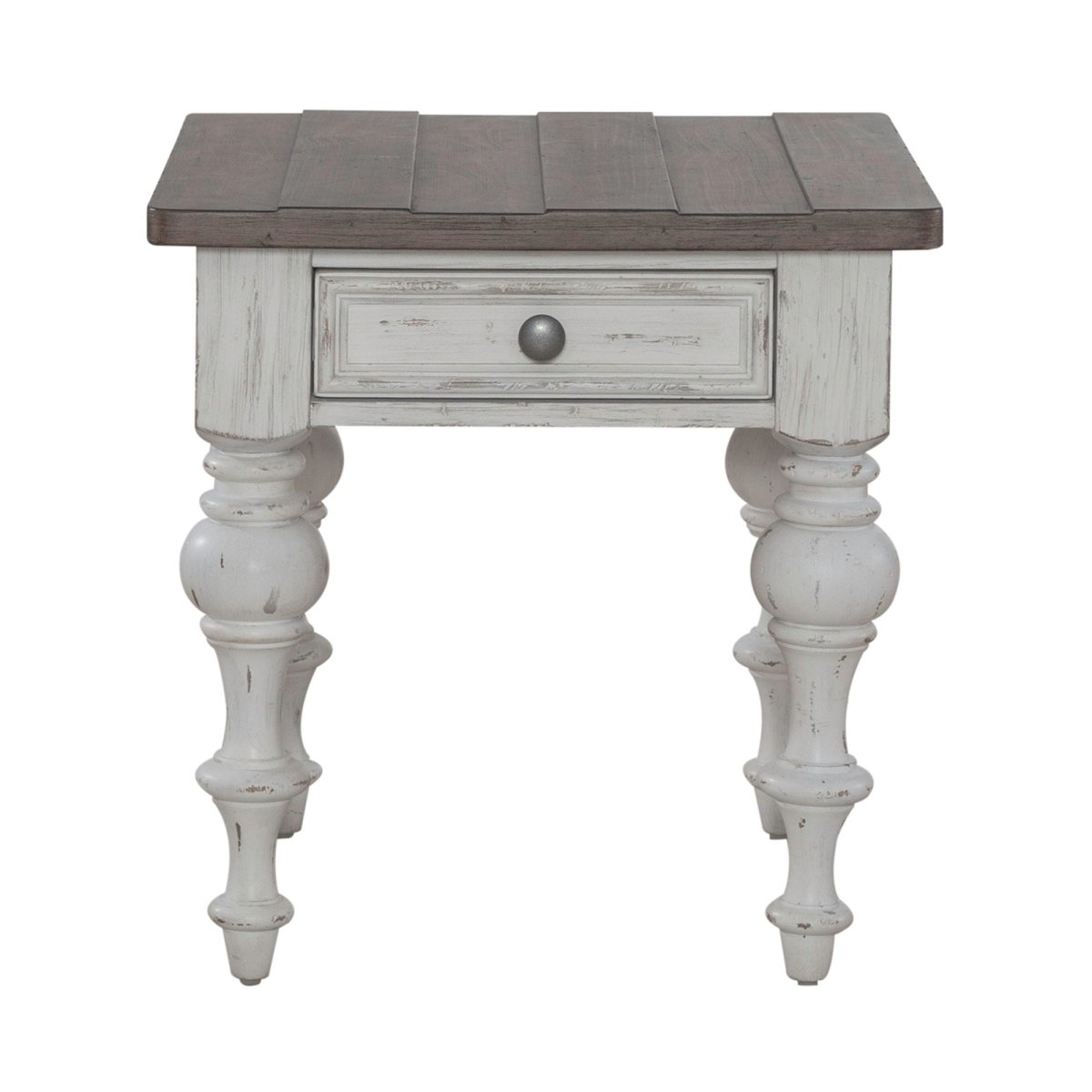 River Place - End Table - White End Tables by Liberty Furniture - Walls Furniture & Mattress