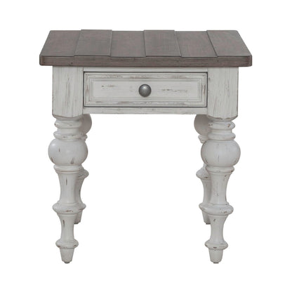 River Place - End Table - White End Tables by Liberty Furniture - Walls Furniture & Mattress