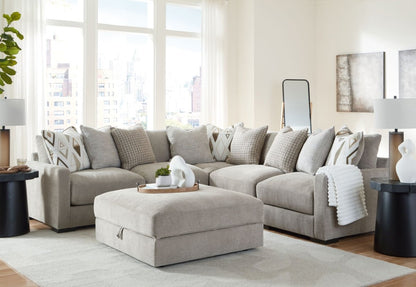 Aslan Court - Sectional With Ottoman Set 5 Piece Living Room Sets by Benchcraft® - Walls Furniture & Mattress