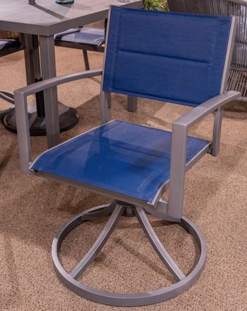 Rocky Creek - Blue / Gray - Sling Swivel Chair (Set of 2) Chair Sets by Signature Design by Ashley® - Walls Furniture & Mattress