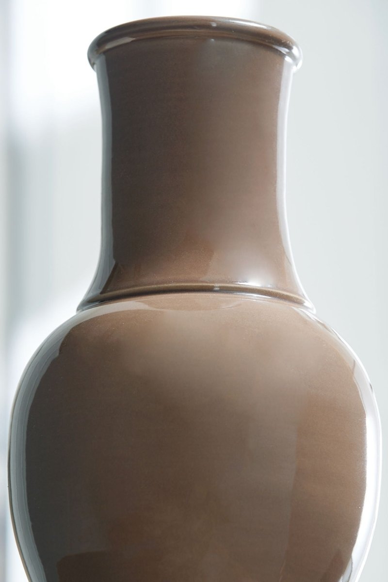 Tillmer - Vase - Brown Vases & Jars by Signature Design by Ashley® - Walls Furniture & Mattress