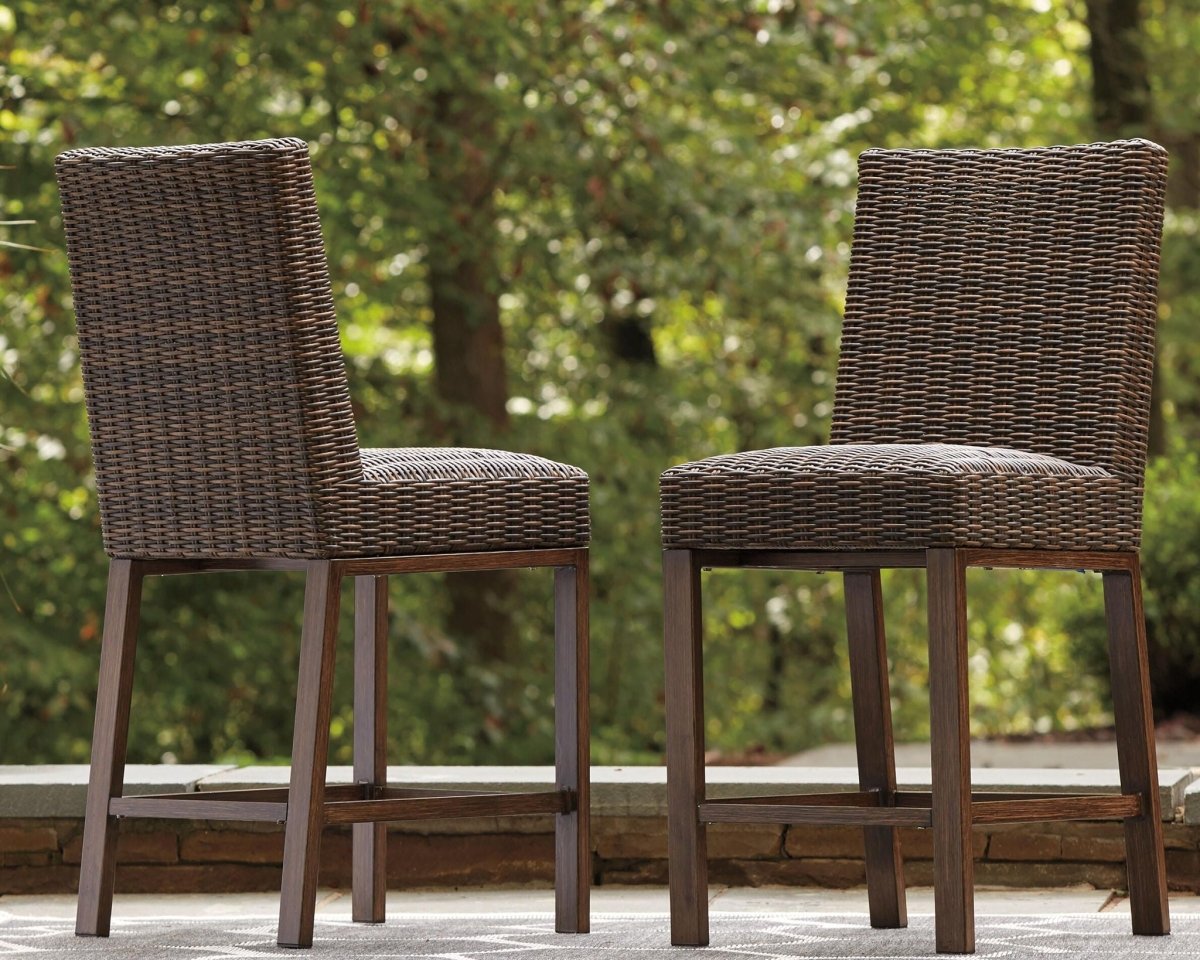 Paradise Trail - Barstool (Set of 2) - Medium Brown Stool Sets by Signature Design by Ashley® - Walls Furniture & Mattress