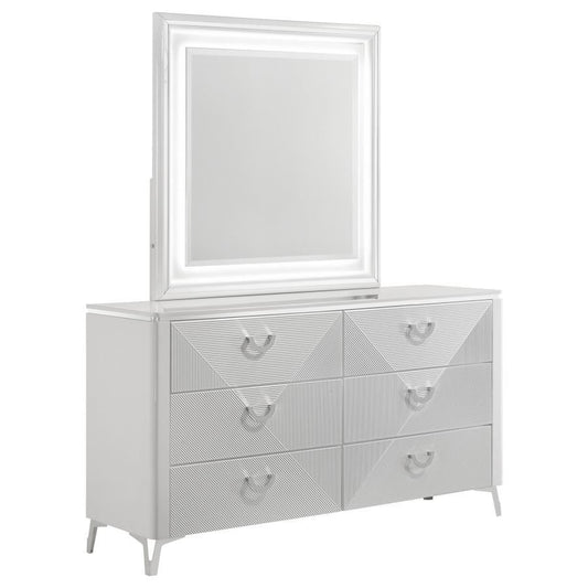 Cassia - 6 - Drawer Bedroom Dresser Cabinet Dressers by Coaster Fine Furniture - Walls Furniture & Mattress
