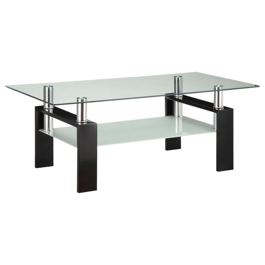 Dyer - 1 - Shelf Rectangular Glass Top Table End Tables by CoasterEveryday - Walls Furniture & Mattress