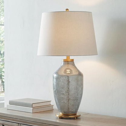 Abbriel - Glass Table Lamp - Antique Green Table Lamps by Signature Design by Ashley® - Walls Furniture & Mattress