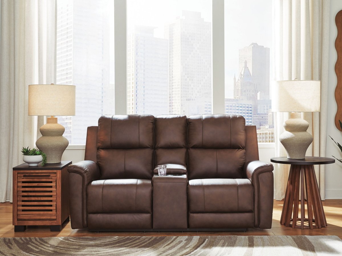 Bleckley - Power Reclining Loveseat With Console / Adjustable Headrest Reclining Loveseats by Signature Design by Ashley® - Walls Furniture & Mattress