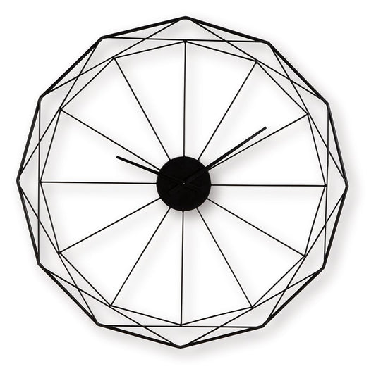 Arkthorne - Black - Wall Clock Wall Clocks by Signature Design by Ashley® - Walls Furniture & Mattress