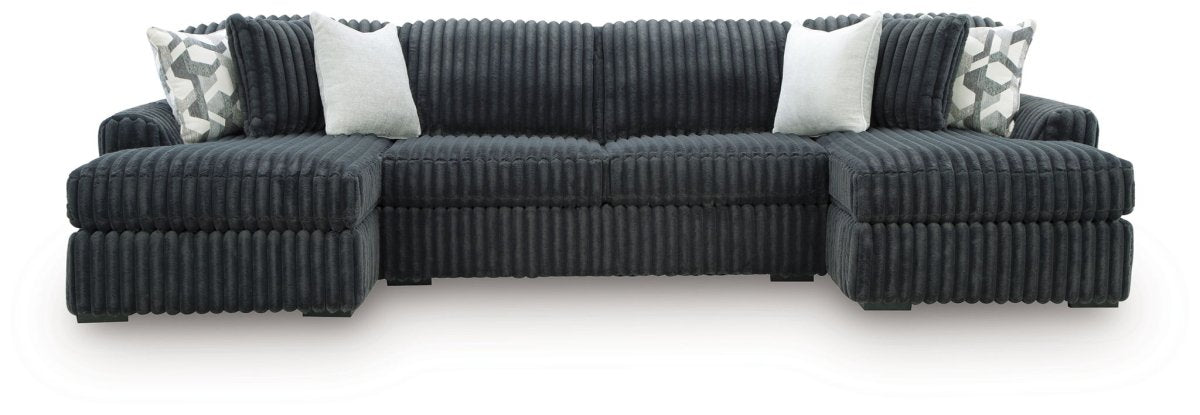 Midnight - Madness - Sectional Stationary Sectionals by Signature Design by Ashley® - Walls Furniture & Mattress