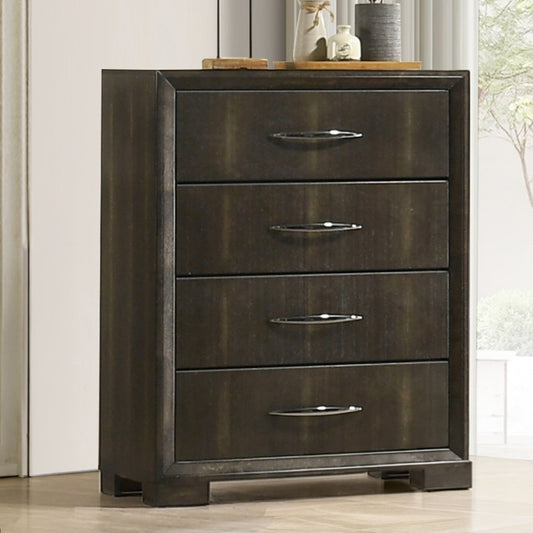 Langston - 5 Drawer Chest - Espresso Accent Chests by New Classic - Walls Furniture & Mattress