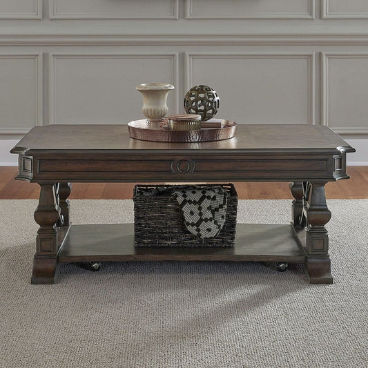 Provence Park - Cocktail Table - Brown Cocktail Tables by Liberty Furniture - Walls Furniture & Mattress