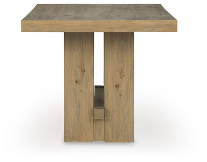 Lasinger - Rectangular Dining Room Counter Table - Light Brown Counter Tables by Signature Design by Ashley® - Walls Furniture & Mattress