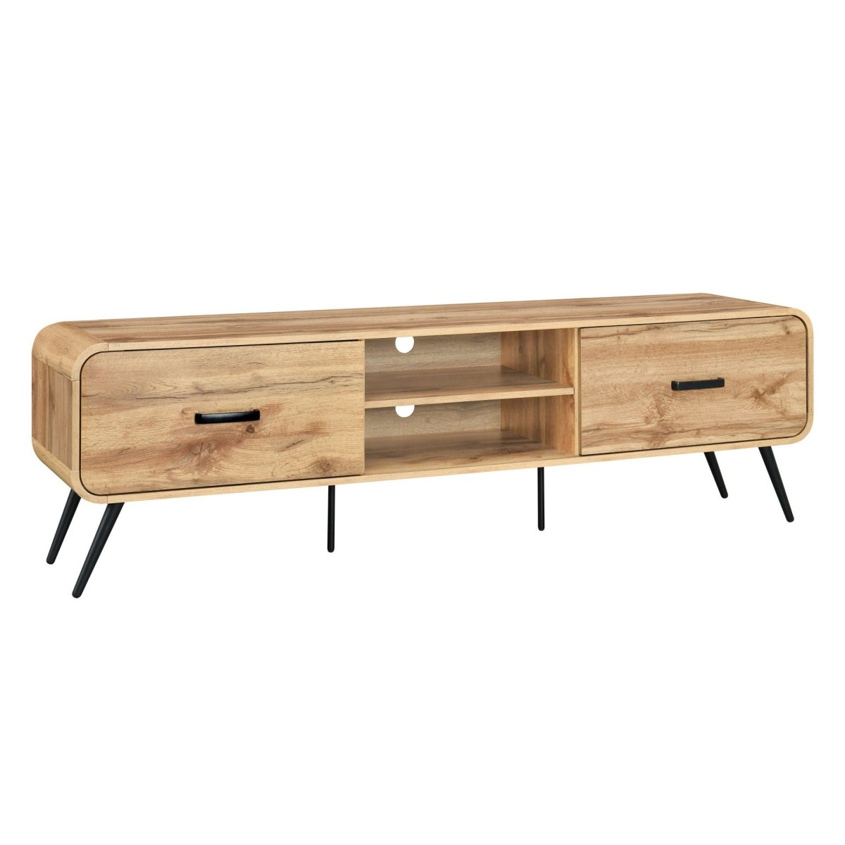 Rowan - 71" Low Profile TV Console - Natural TV Stands by New Classic - Walls Furniture & Mattress