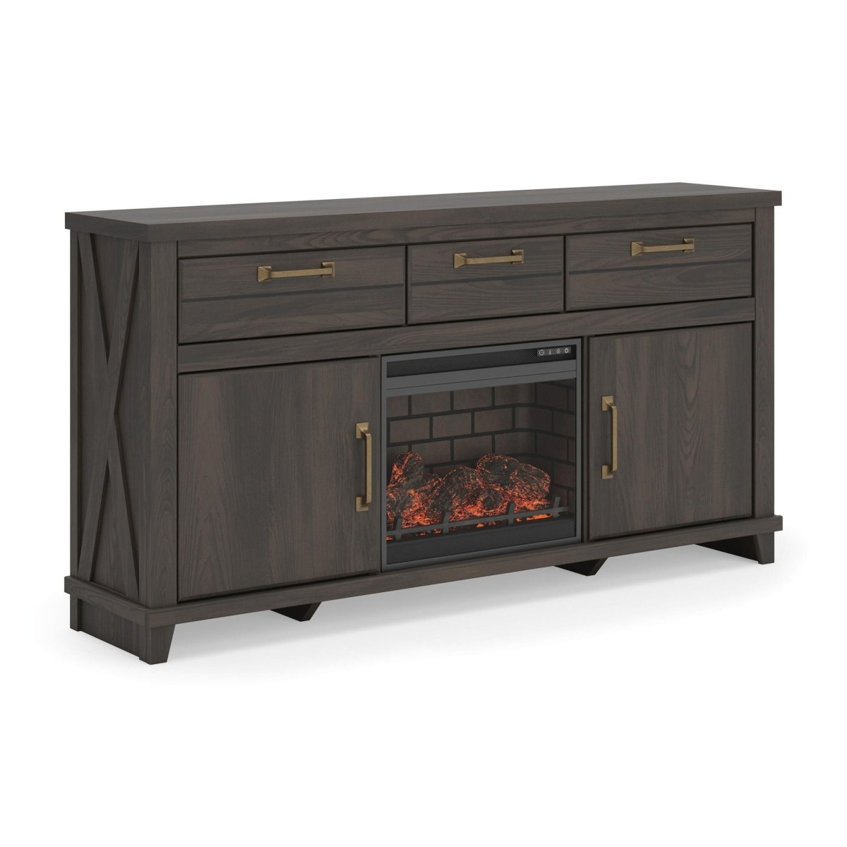 Brazen Valley - TV Stand With Fireplace Option TV Stands by Signature Design by Ashley® - Walls Furniture & Mattress