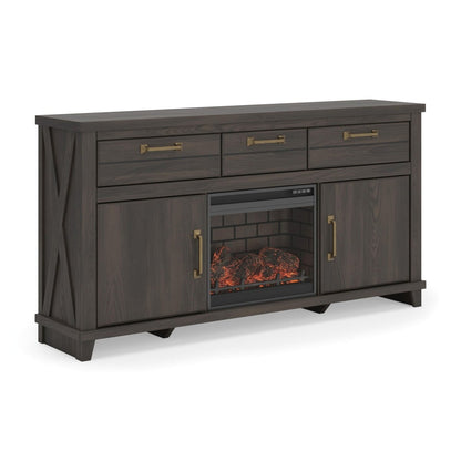 Brazen Valley - TV Stand With Fireplace Option TV Stands by Signature Design by Ashley® - Walls Furniture & Mattress