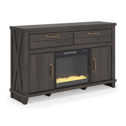 Brazen Valley - TV Stand With Fireplace Option TV Stands by Signature Design by Ashley® - Walls Furniture & Mattress