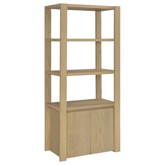 Laurelton - 3 - Shelf Media Tower Tall Pier Cabinet - Light Oak Piers by Coaster Fine Furniture - Walls Furniture & Mattress