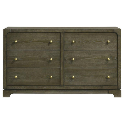 Gran Park - 6 - Drawer Dresser Cabinet Dressers by Coaster Fine Furniture - Walls Furniture & Mattress