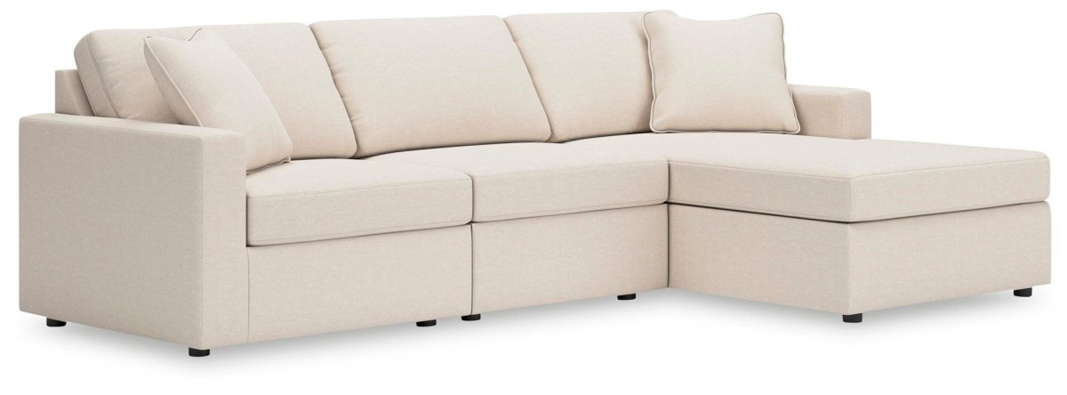 Modmax - L-Shaped Sectional - Oyster Stationary Sectionals by Signature Design by Ashley® - Walls Furniture & Mattress