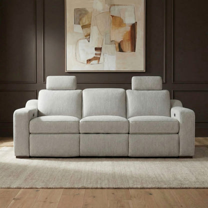 Archer - Sofa With Power Footrest & ZW - Hampstead Dove Reclining Sofas by Liberty Furniture - Walls Furniture & Mattress