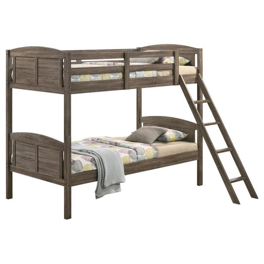 Flynn - Wood Bunk Bed With Mattress Bunk Beds by Coaster Fine Furniture - Walls Furniture & Mattress