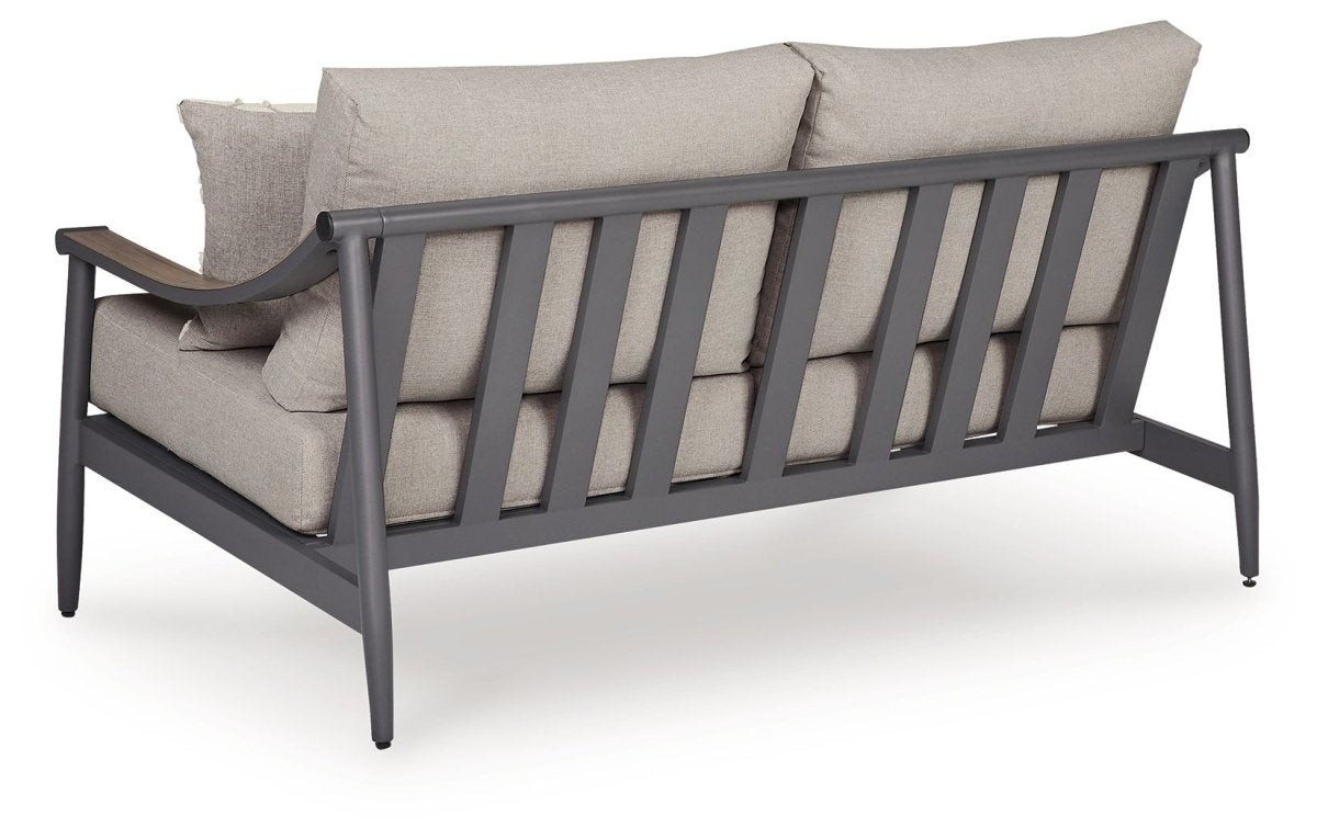 Ocean Beach - Loveseat With Cushion - Gray Loveseats by Signature Design by Ashley® - Walls Furniture & Mattress