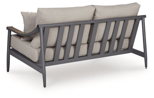 Ocean Beach - Loveseat With Cushion - Gray Loveseats by Signature Design by Ashley® - Walls Furniture & Mattress