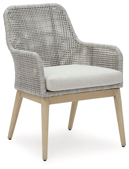 Seton Creek - Arm Chair With Cushion (Set of 2) - Gray Chair Sets by Signature Design by Ashley® - Walls Furniture & Mattress