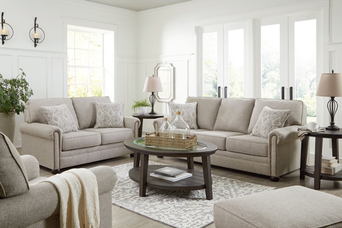 Gaelon - Living Room Set Stationary Chair & Ottoman by Signature Design by Ashley® - Walls Furniture & Mattress