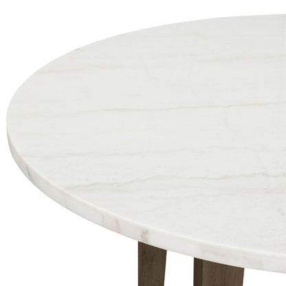 Essence - 54" Round Dining Table With Marble Top Dining Tables by New Classic - Walls Furniture & Mattress