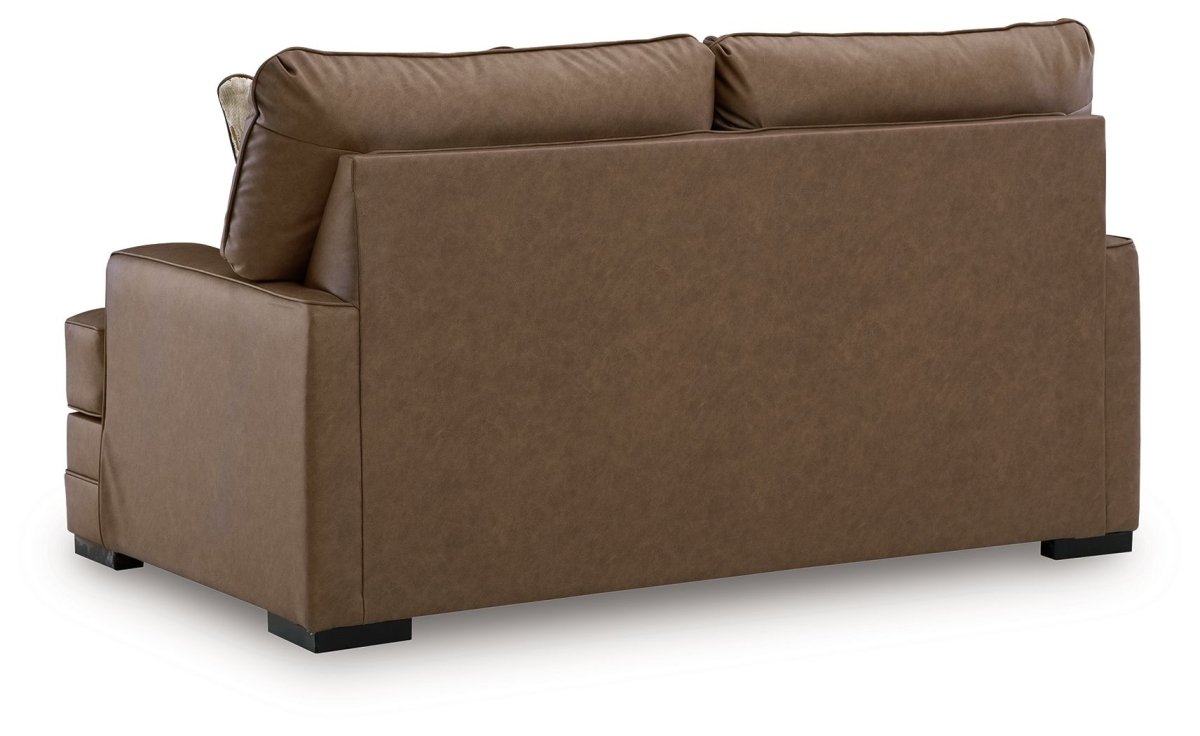 VillaCourt - Caramel - Loveseat Stationary Loveseats by Benchcraft® - Walls Furniture & Mattress