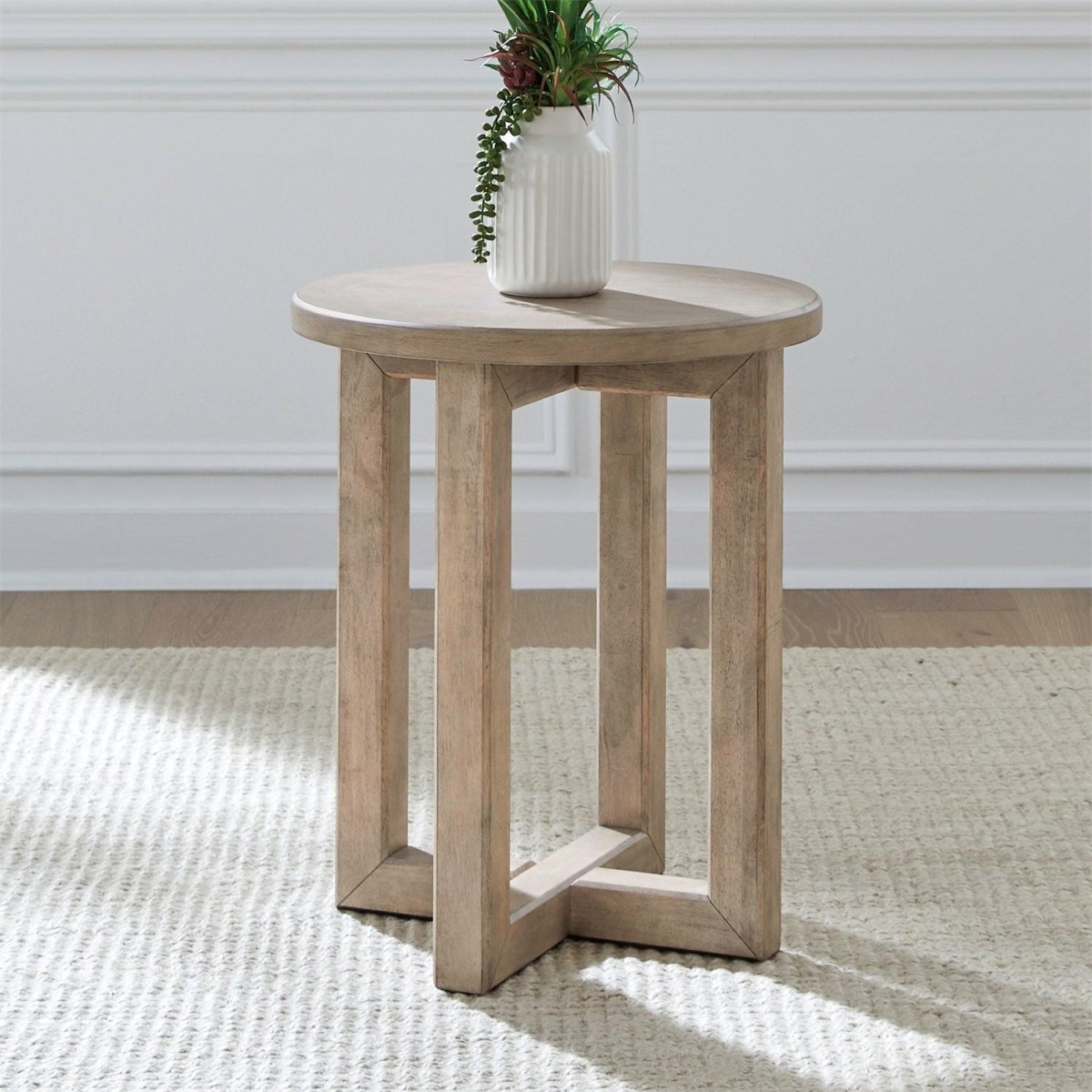 Proximity Place - Chairside Table - Barley Buff Chair Side Tables by Liberty Furniture - Walls Furniture & Mattress