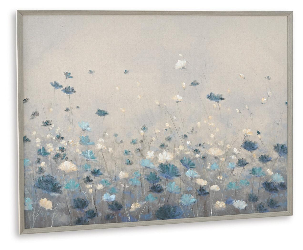 Claydale - Wall Art - Gray / Blue / White Canvas Art by Signature Design by Ashley® - Walls Furniture & Mattress