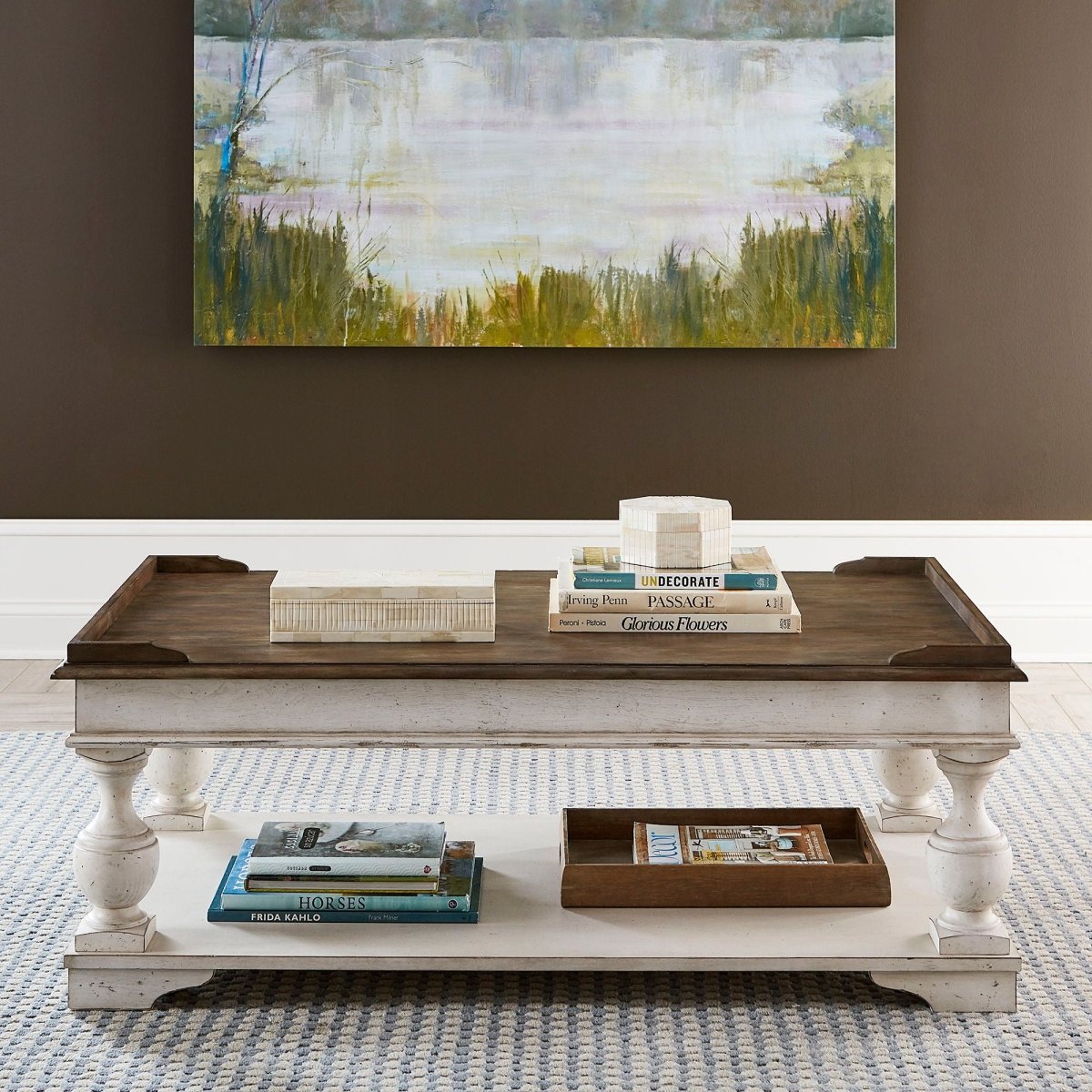 Abbey Road - Lift Top Cocktail Table - White Cocktail Tables by Liberty Furniture - Walls Furniture & Mattress