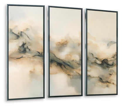 Larrondale - Wall Art Set (Set of 3) - Black / Gray / Brown Canvas Art Sets by Signature Design by Ashley® - Walls Furniture & Mattress