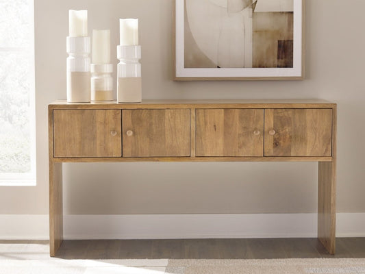 Ella Grove - Console - Rich Brown Console Tables by Signature Design by Ashley® - Walls Furniture & Mattress