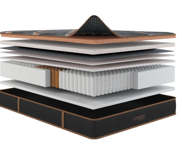 Copper Hybrid Firm Quilted TXL Mattress Hybrid Mattresses by Spring Air - Walls Furniture & Mattress