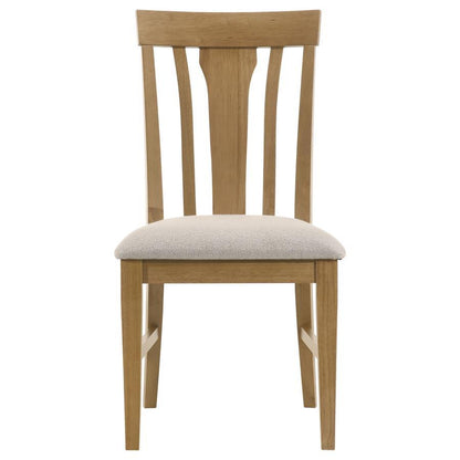 Hartville - Dining Side Chair (Set of 2) - Natural Light Brown Chair Sets by Coaster Fine Furniture - Walls Furniture & Mattress