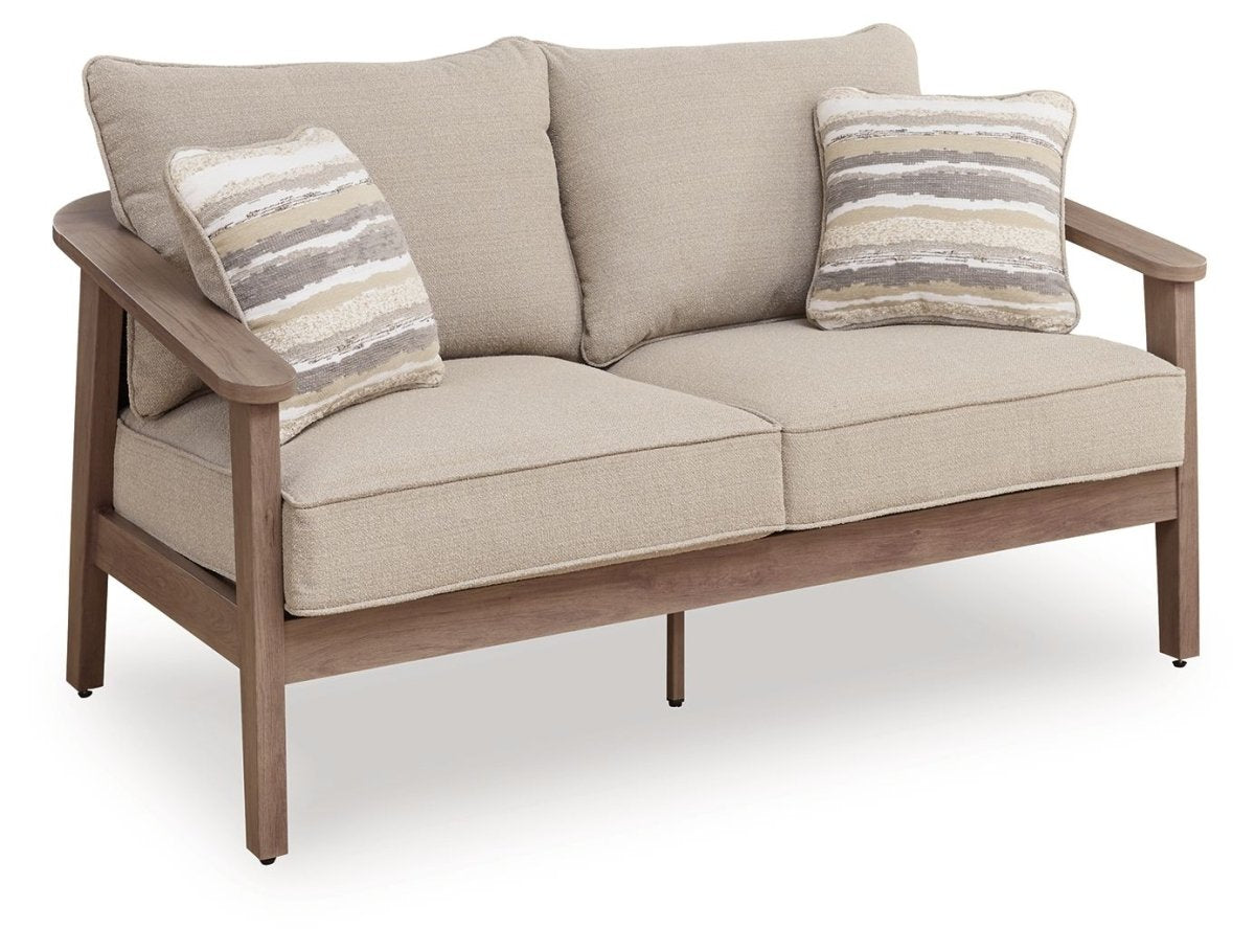 Harmony Headlands - Loveseat With Cushion - Natural / Gray Loveseats by Signature Design by Ashley® - Walls Furniture & Mattress