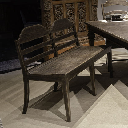 Paradise Valley - Ladder Back Bench (RTA) - Dark Brown Dining Benches by Liberty Furniture - Walls Furniture & Mattress