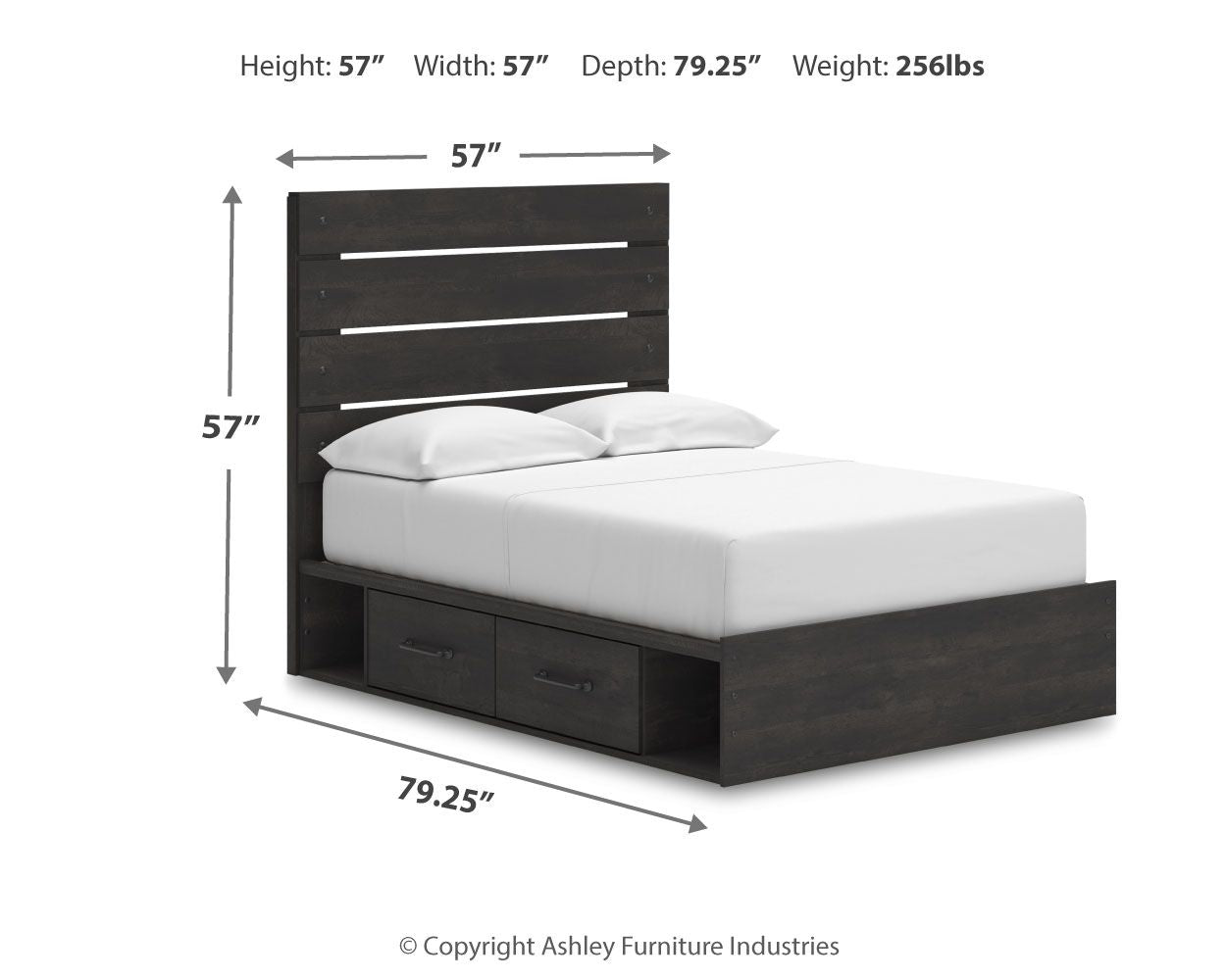 Hollivern - Panel Bed With Storage Storage Beds by Signature Design by Ashley® - Walls Furniture & Mattress